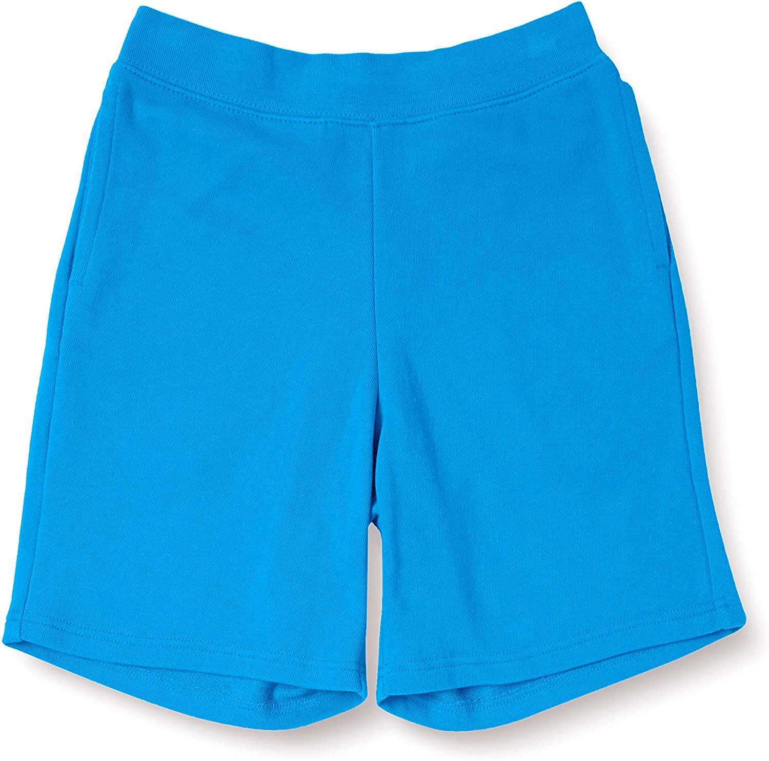 [Printstar] Sweat 8.4oz Brushed Light Sweat Half Pants 00220-MHP Kids Ocean Blue 100cm (Equivalent to Japanese Size 100)