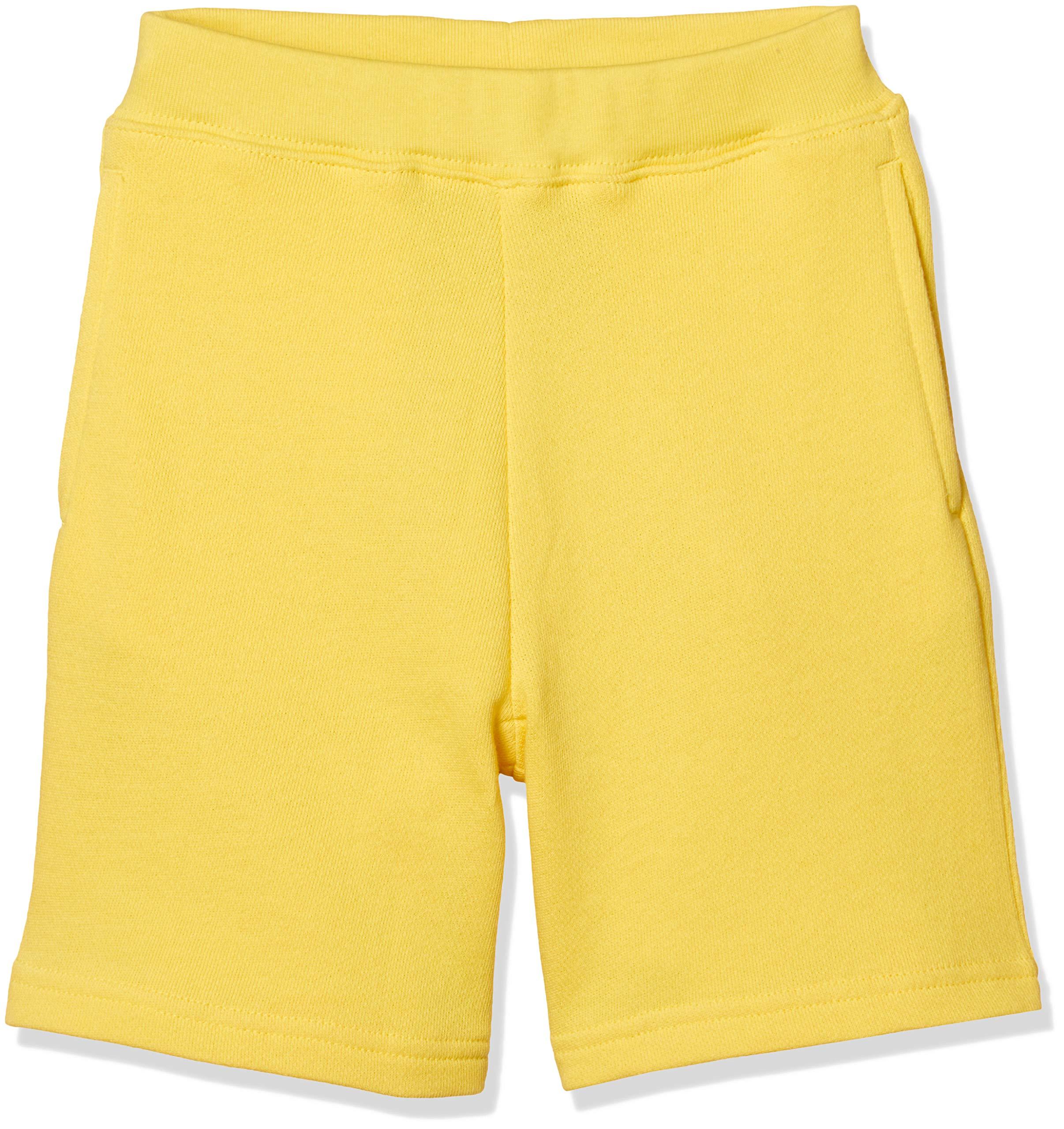 [Printstar] Sweatshirt 8.4 oz. Brushed Light Sweat Half Pants 00220-MHP Kids Canary Yellow 140cm (Equivalent to Japanese Size 140)