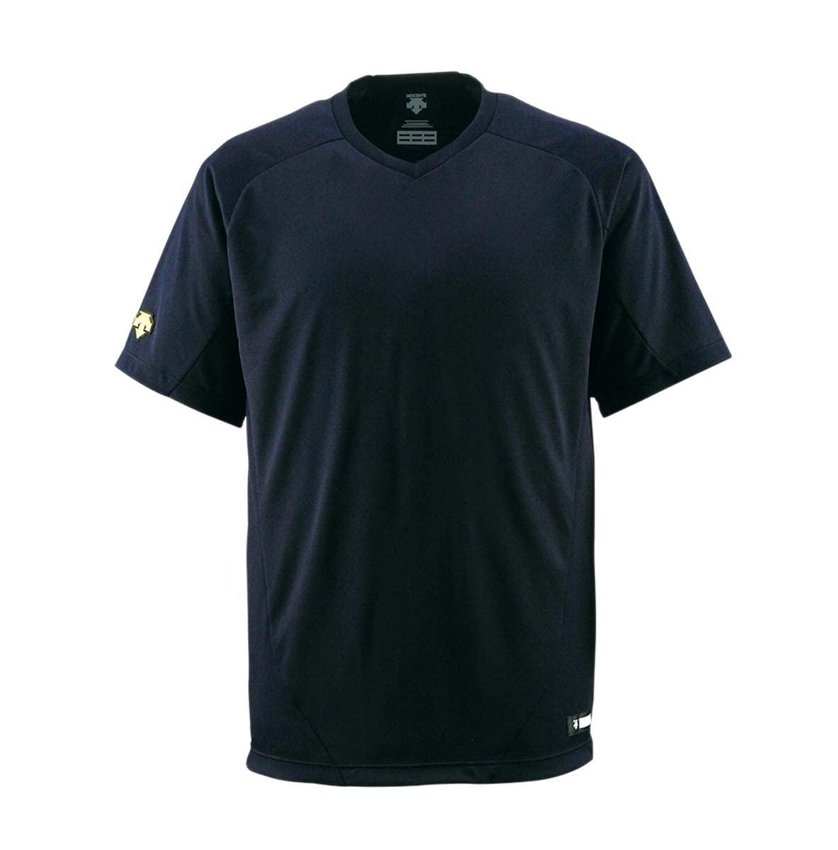 DESCENTE Junior Baseball Shirt (V-Neck) JDB202 Black (BLK) 160