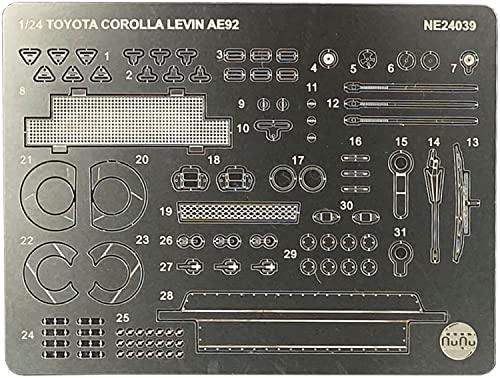 Platz/NuNu 1/24 Racing Series Toyota Corolla Levin AE92 1989 JTC SUGO Detail-Up Parts Plastic Model Parts NE24039 Molded Color