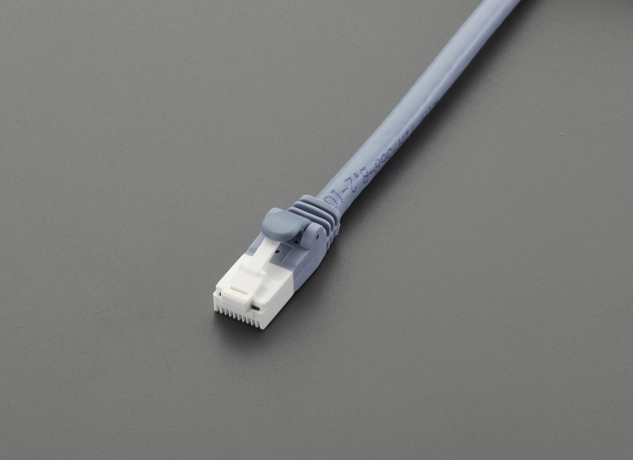 ESCO 2m Slim LAN Cable (Category 6A Compliant) [Blue] EA764BB-2A