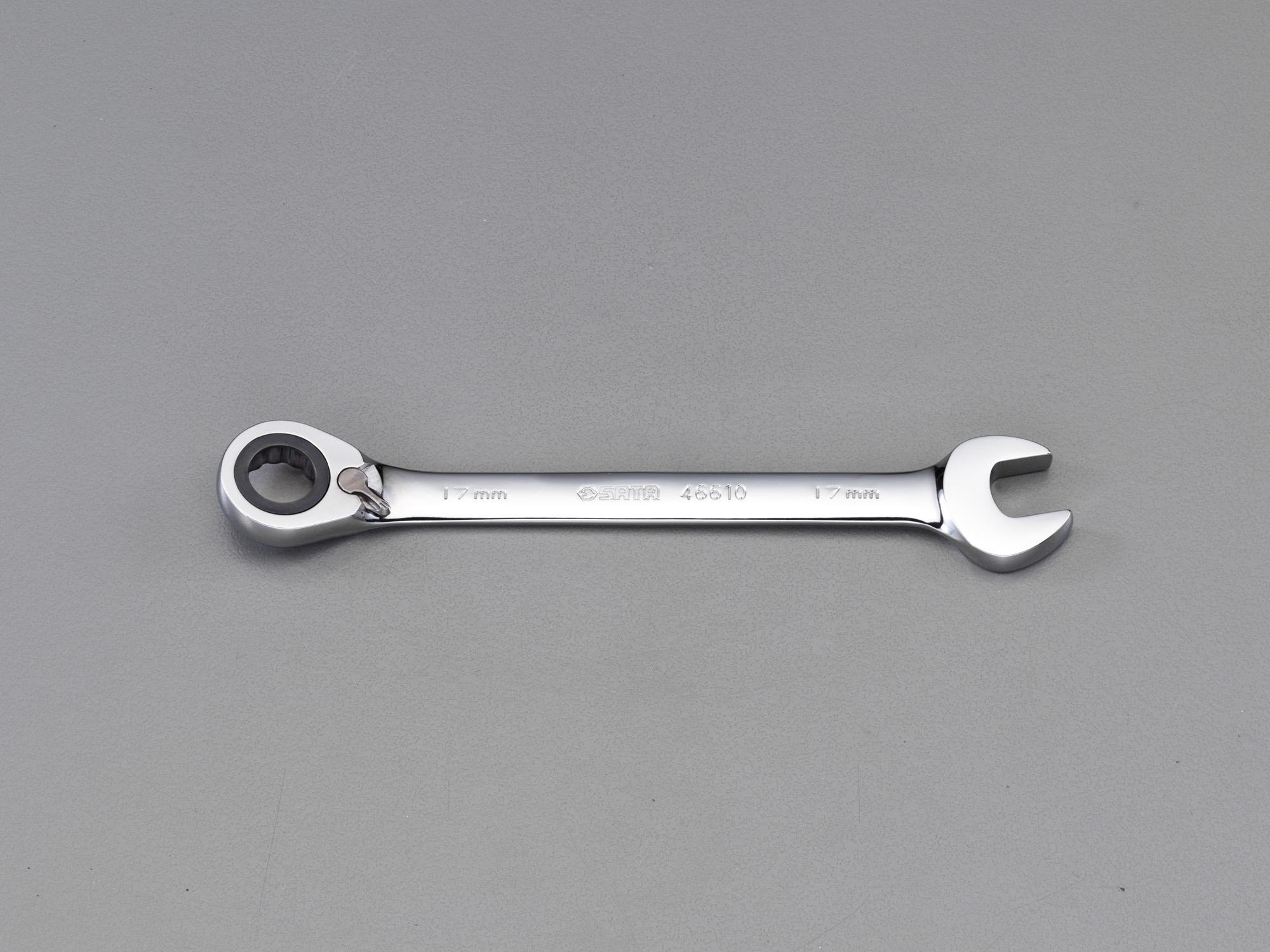 17mm Ratchet Single-Eye Open-End Wrench  17mm