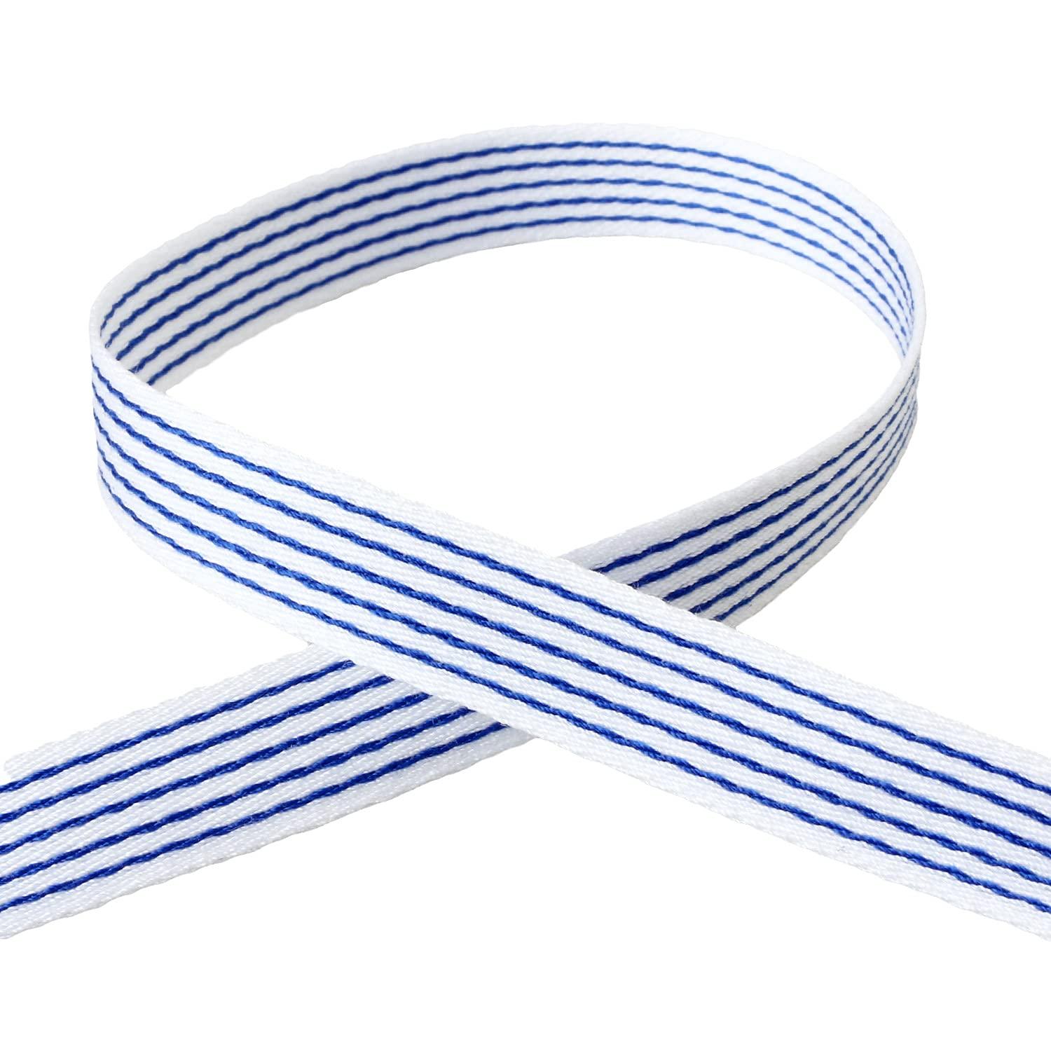 Konishi Ribbon Fancy Stripe Ribbon 10mm Width × 10m Roll Blue KR3002-10-74