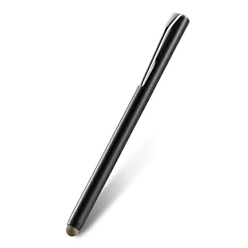 ELECOM Touch Pen Magnetic Adhesion Conductive Fiber Type for Various Smartphones and Tablets Black P-TPSTBBK