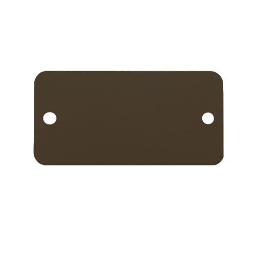19x44mm Tag Blanks (Aluminum Rectangular/Black/5 Sheets)  19×44
