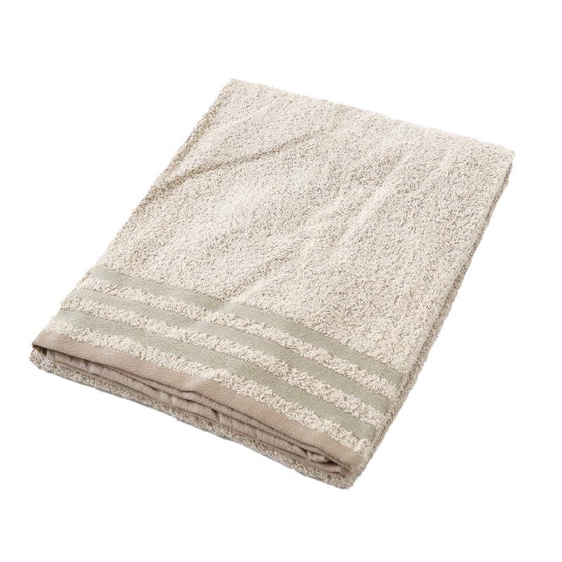 Hayashi Towel Bath Towel Large Towel 100% Cotton Towel Sheet Cotton Plain Towel Blanket Approx. 100×180cm Beige