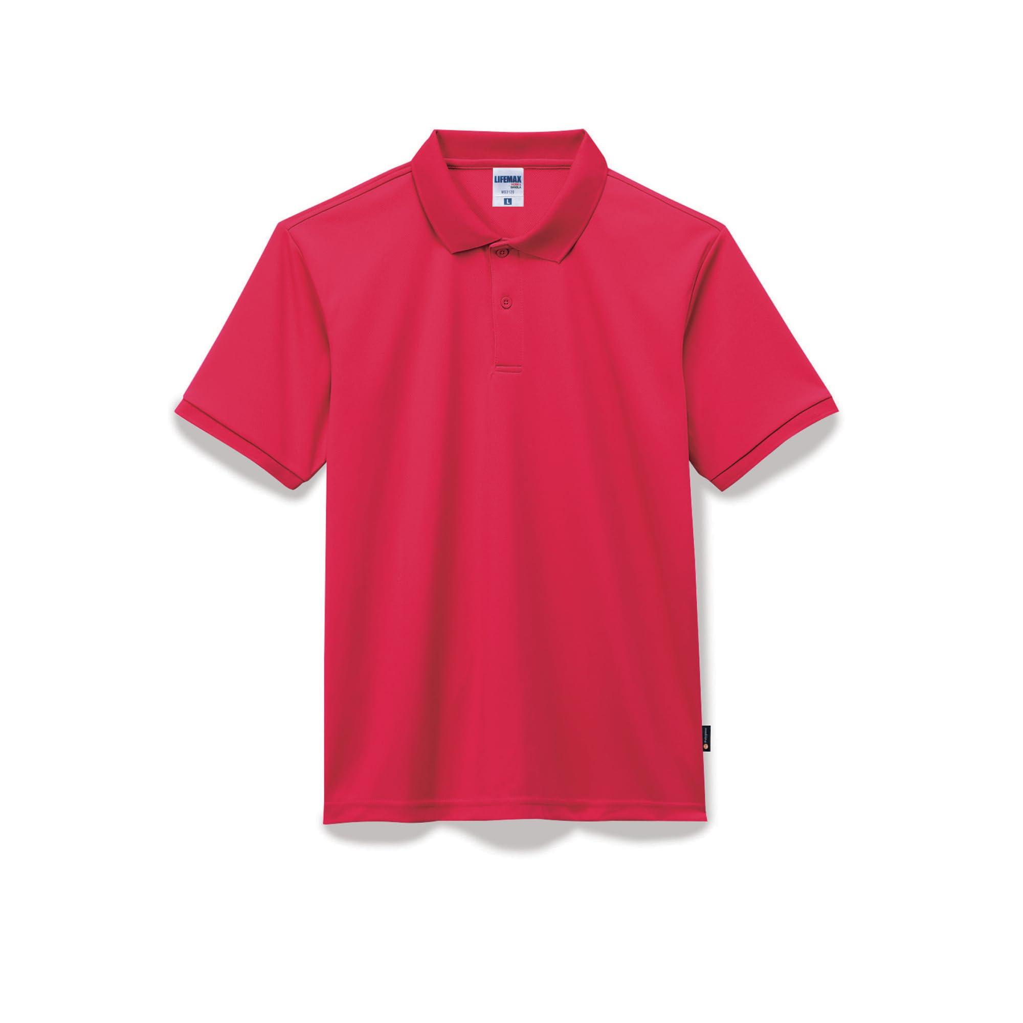 [LifeMax] Basic Dry Polo Shirt (Polygiene® Treatment) MS3120 Red S