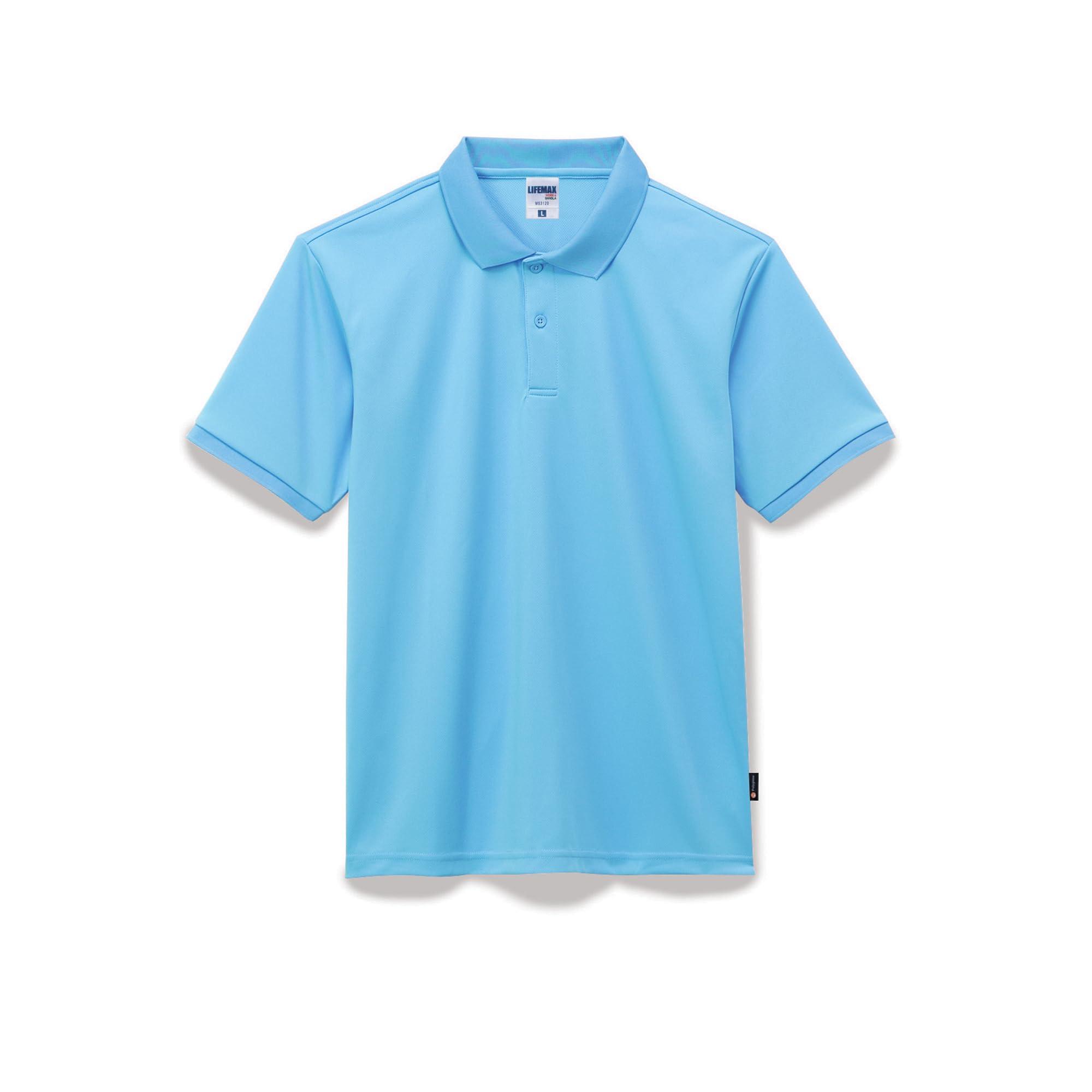 [LifeMax] Basic Dry Polo Shirt (Polygiene® Treatment) MS3120 Sax