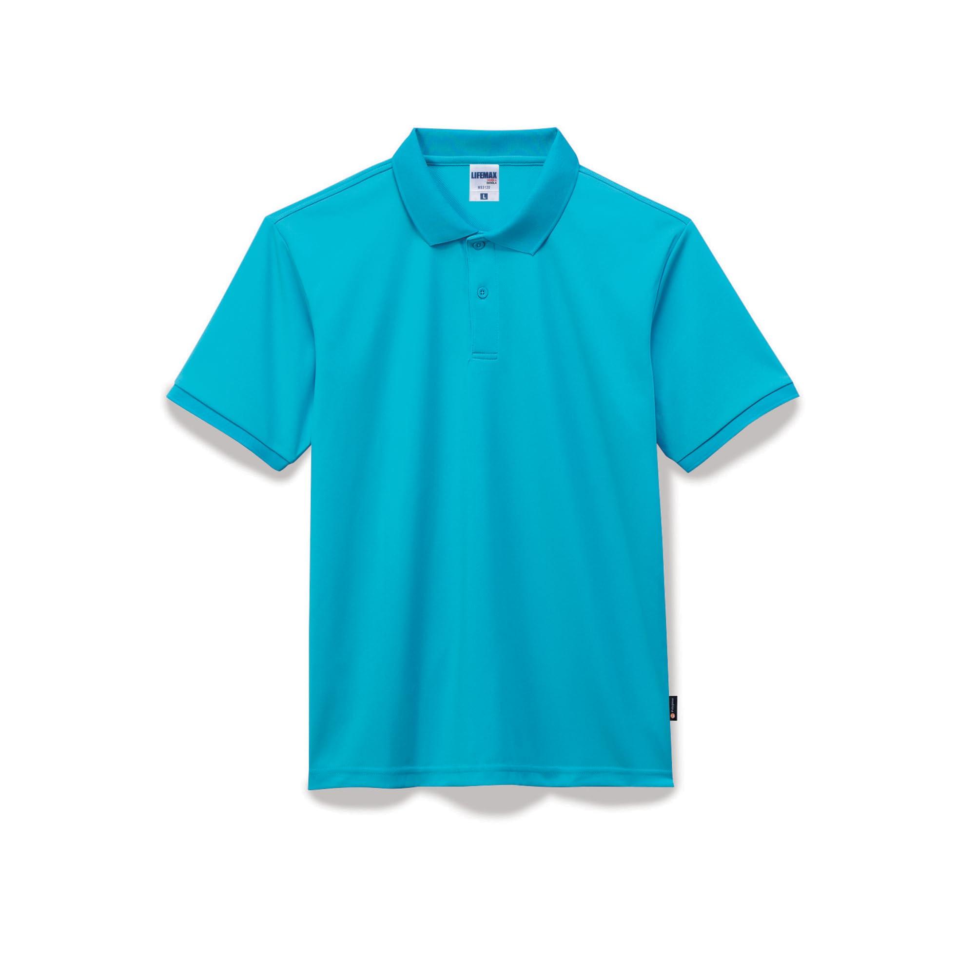 [LifeMax] Basic Dry Polo Shirt (Polygiene® Treatment) MS3120 Turquoise L