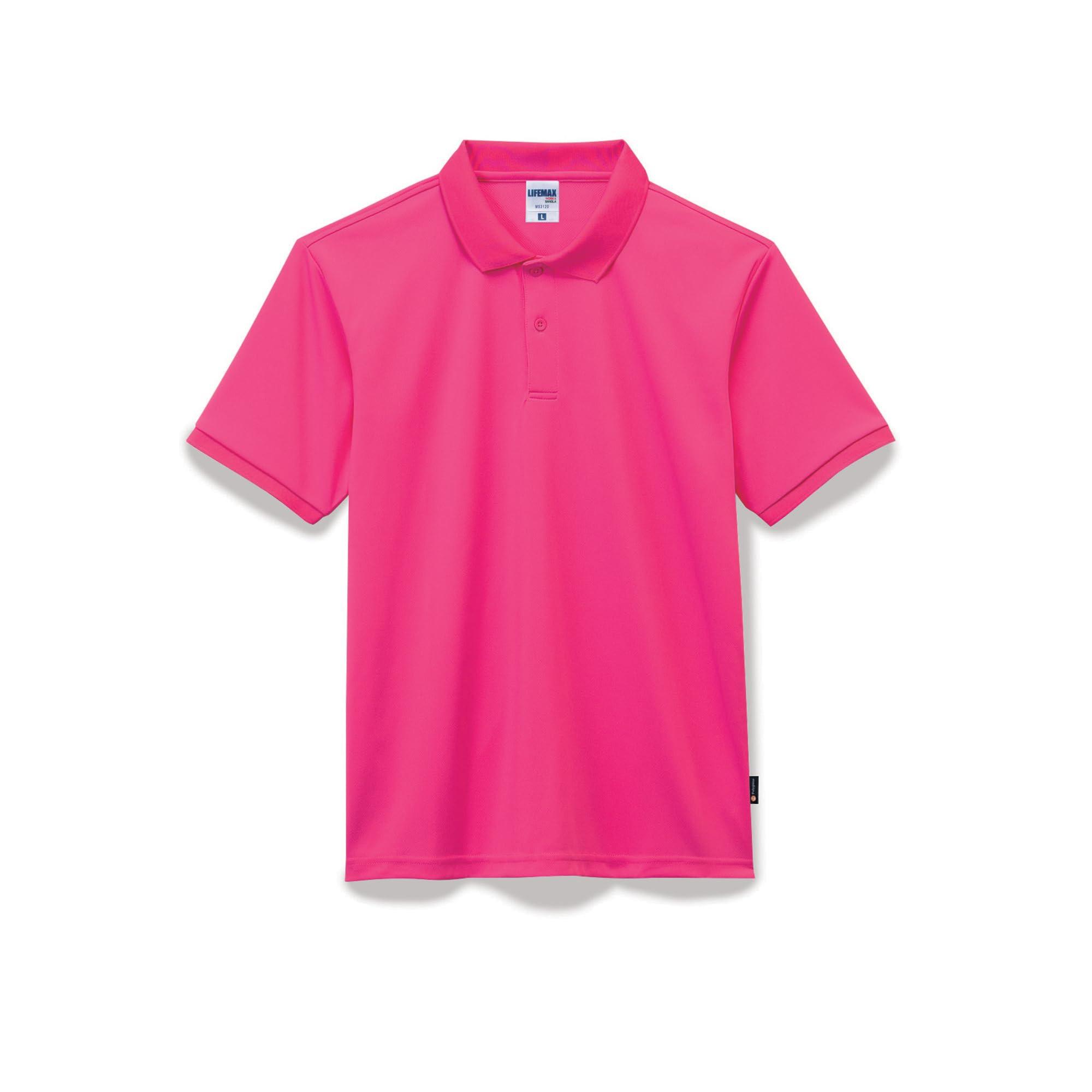 [LifeMax] Basic Dry Polo Shirt (Polygiene® Treatment) MS3120 Shocking Pink GS