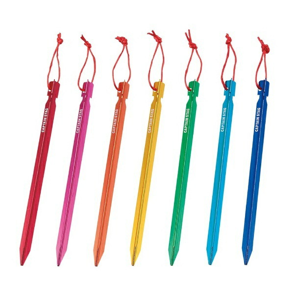 CAPTAIN STAG Seven Colors Duralumin Peg 23cm UA-4506