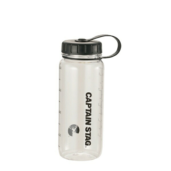 CAPTAIN STAG Water Bottle Sports Bottle 650ml Direct Drink Rice Measurement Markings 4.5 Cups Black UE-3389