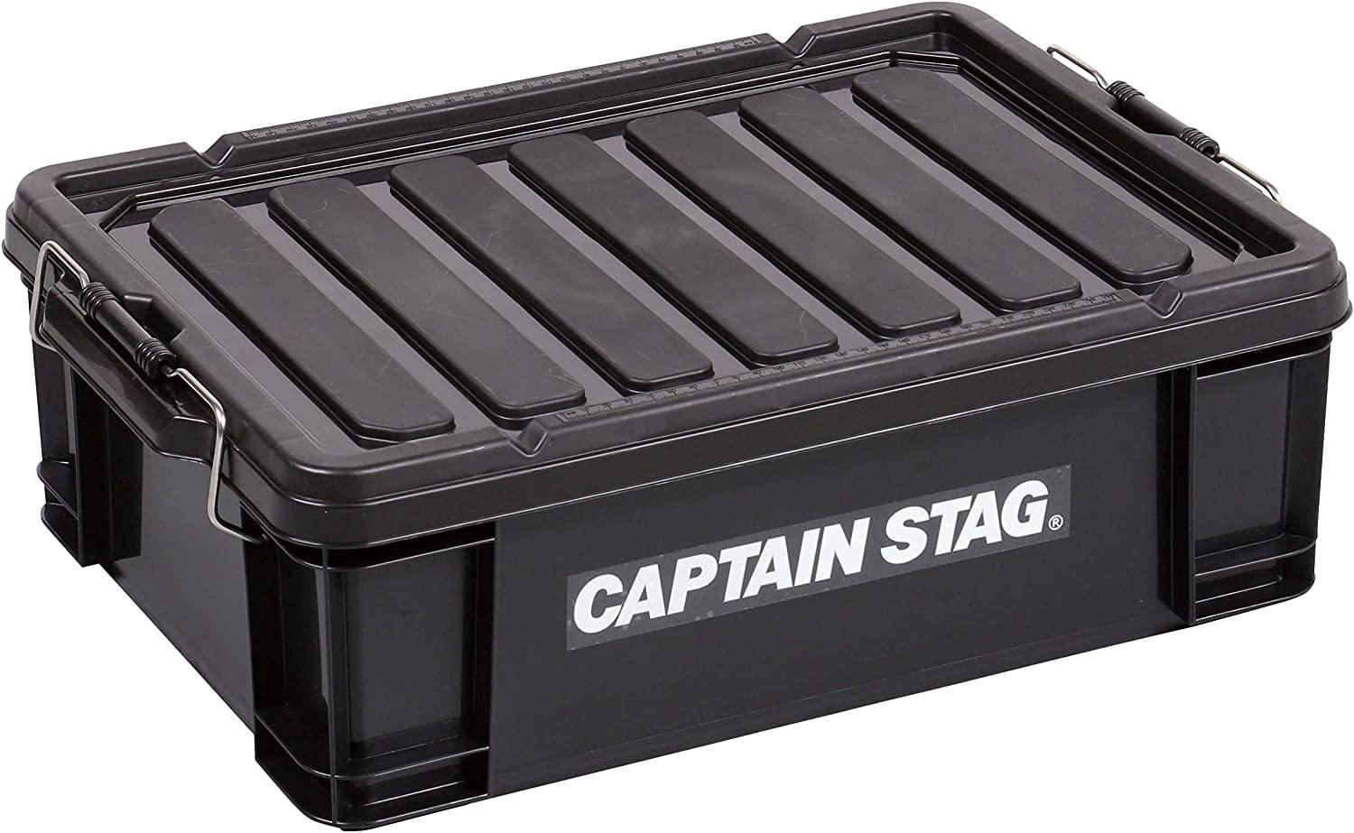 CAPTAIN STAG Storage Box Container Box 23L W545×D379×H178mm Made in Japan No.22 Black UL-1051