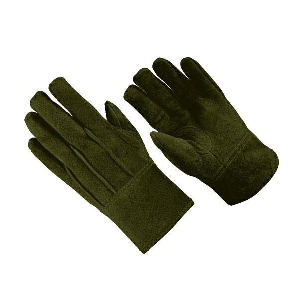 CAPTAIN STAG Outdoor Camping BBQ Soft Leather Gloves Cowhide Olive S Size UM-1923