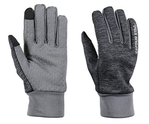 CAPTAIN STAG Gloves Windproof Cold-Resistant Smartphone Compatible Men's Size S Black UX-1178