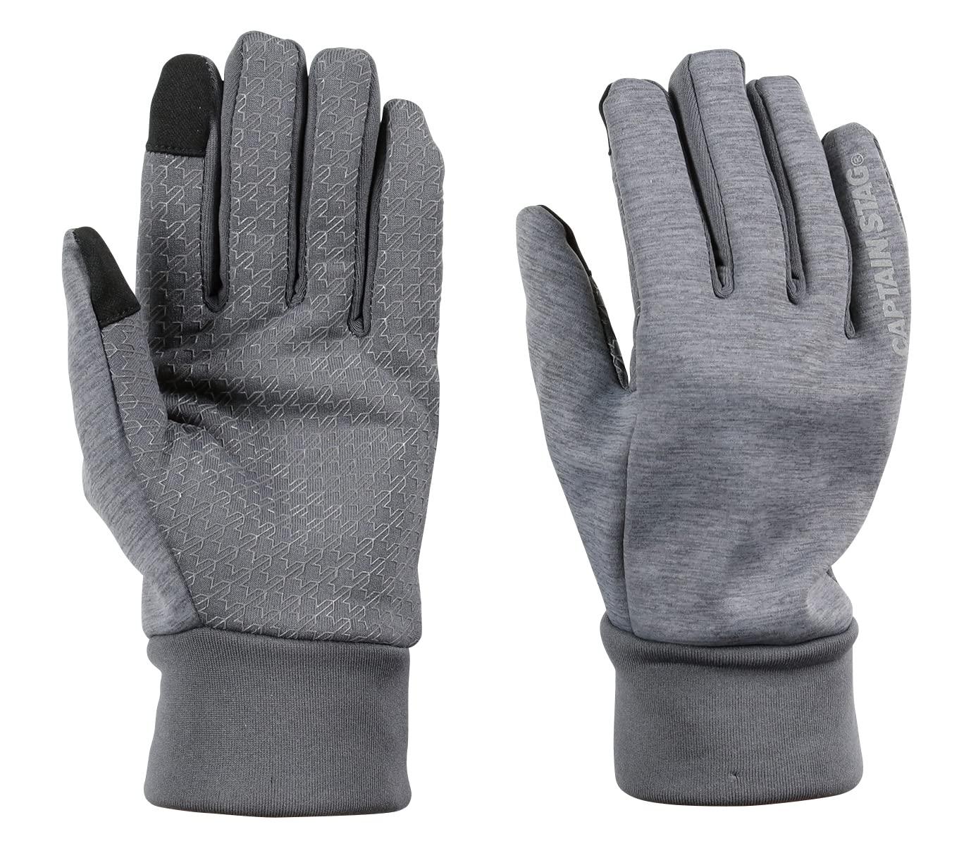 CAPTAIN STAG Gloves Windproof Cold-Resistant Smartphone Compatible Men's Size S Gray UX-1179 Product Size: (Approx.) Total Length 210mm × Hand Circumference 180mm × Middle Finger Length 80mm ※ Tolerance ±5%