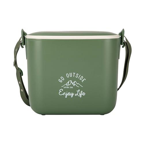 CAPTAIN STAG Cooler Box Cooler Bag Insulated Bag Mini Cooler Box 5.6L Capacity Shoulder Strap Included Olive Monte UE-91