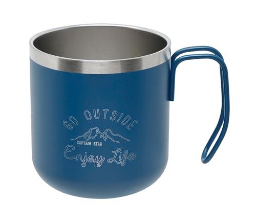 CAPTAIN STAG Outdoor Cup Mug Double Stainless Steel Vacuum Insulated Thermos 300ml Blue Monte UE-3629