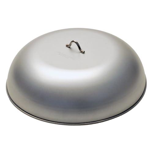 CAPTAIN STAG Outdoor Multi-Griddle Round Grill Plate Lid for 30/34cm Models Made in Japan Silver UG-1586