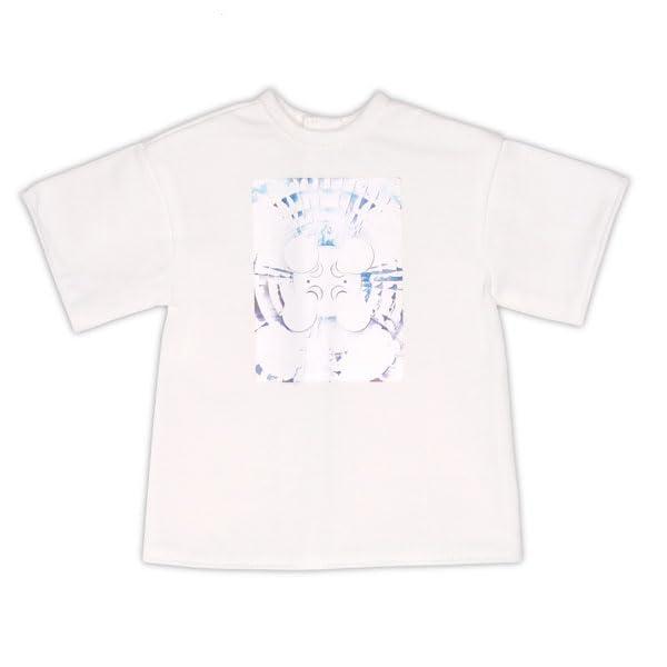 AZO2 Big Silhouette T-Shirt ~Photo Art~ White × Luminas
