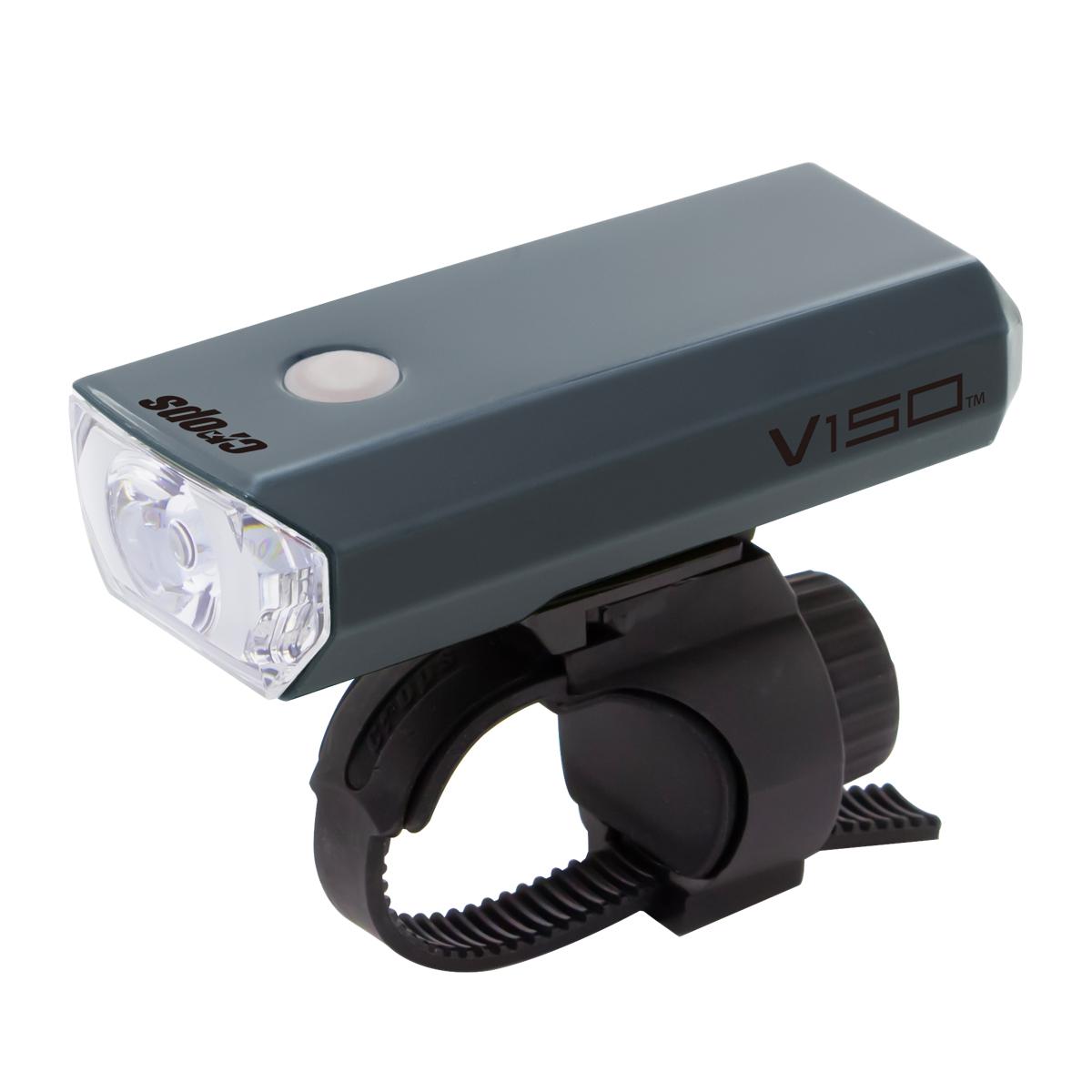 Crops V150 LED Headlight | AA Batteries 150 Lumens Headlamp (Gray)
