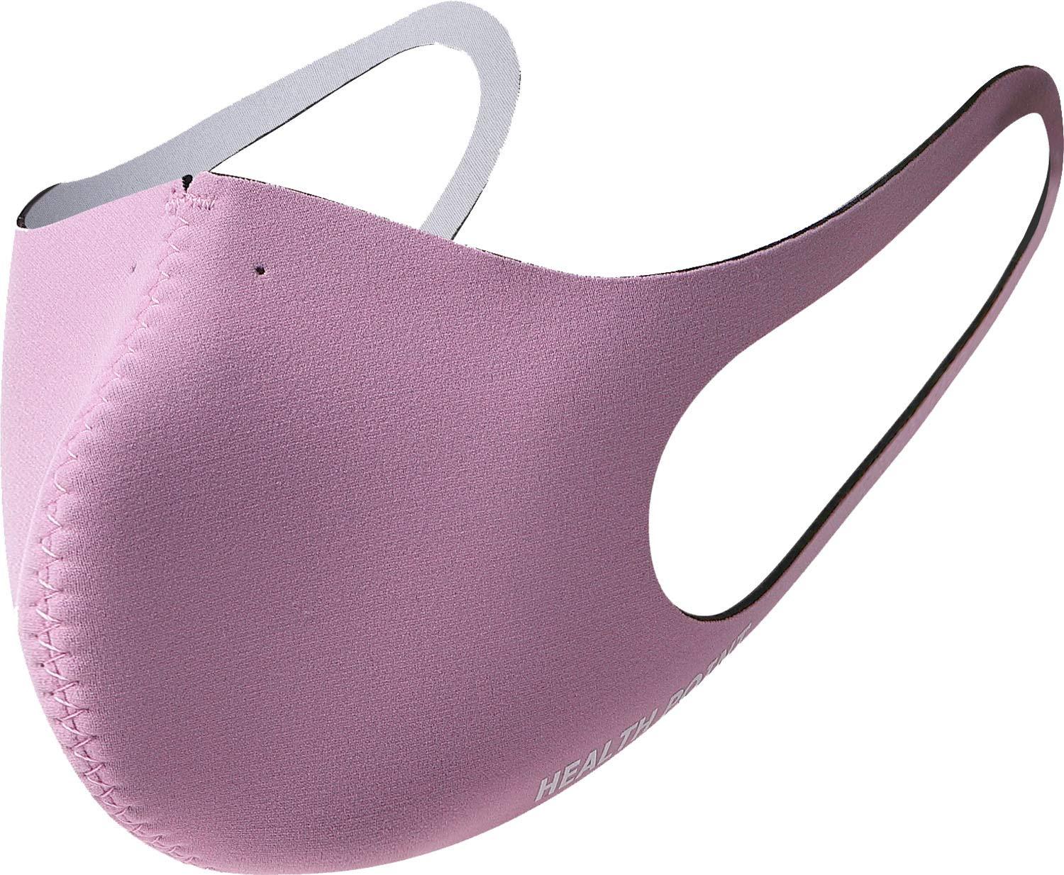 Healthpoint Dome-Shaped 3D-Processed Neoprene Training Mask Simple Color Pink L Size 2006M3