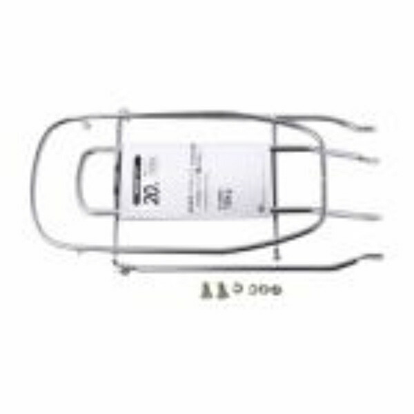 SHOWA INDUSTRIES Class 18 City Bike Rear Carrier, Dowel-Fastened, High-Rise Type NP-6 22 CP 22-Type Chrome Plated
