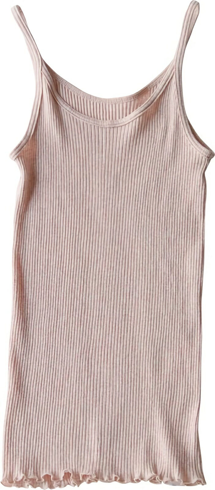 [Seamless] Organic Cotton Ribbed Camisole Pink
