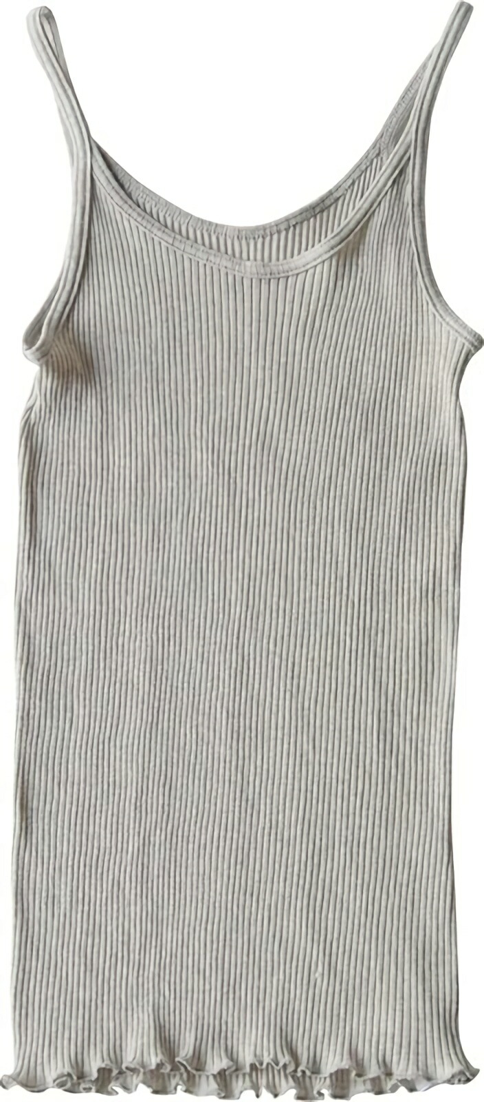 [Seamless] Organic Cotton Ribbed Camisole Gray