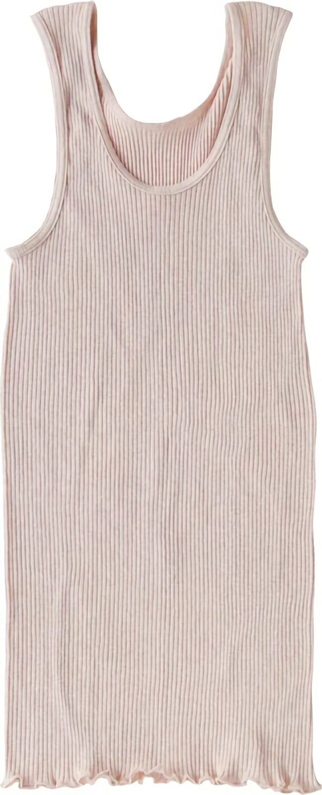 [Seamless] Organic Cotton Ribbed Tank Top Pink