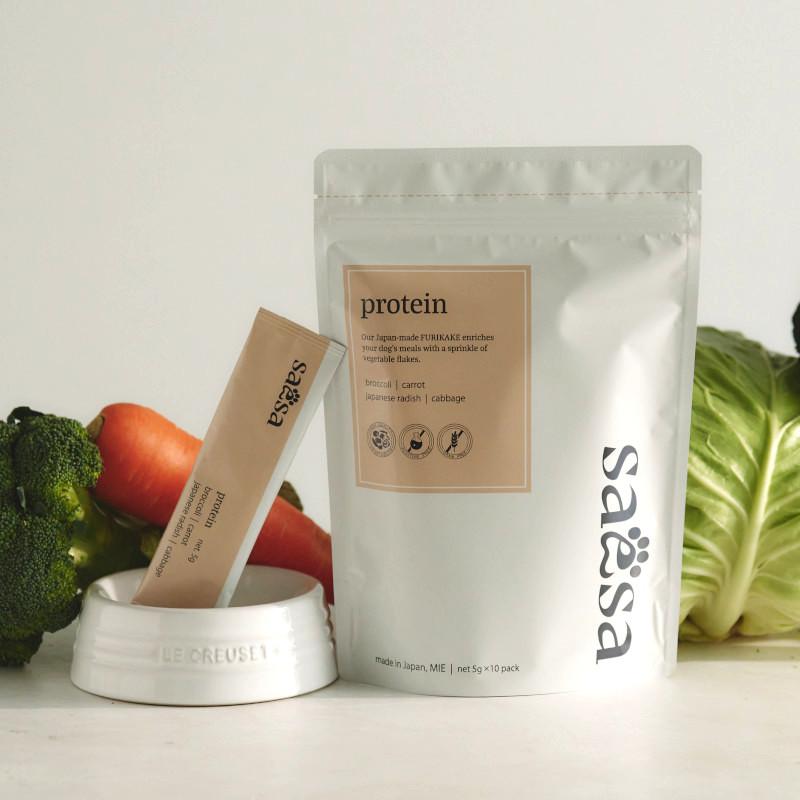 Dog Furikake Additive-Free Domestic 20-Day Supply (Small Dogs) Vegetable Allergy-Friendly Individually Packaged 5g × 10 Sticks For All Dog Breeds, Cats & Small Animals Plant-Based Protein Only protein