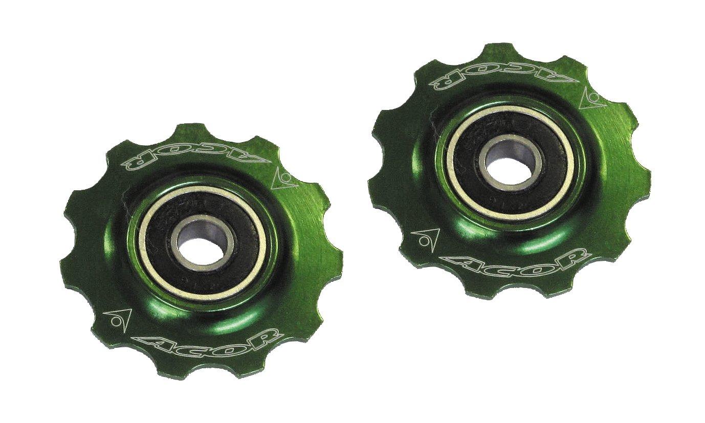 ACOR ARO-2501 Aluminum Pulley Green