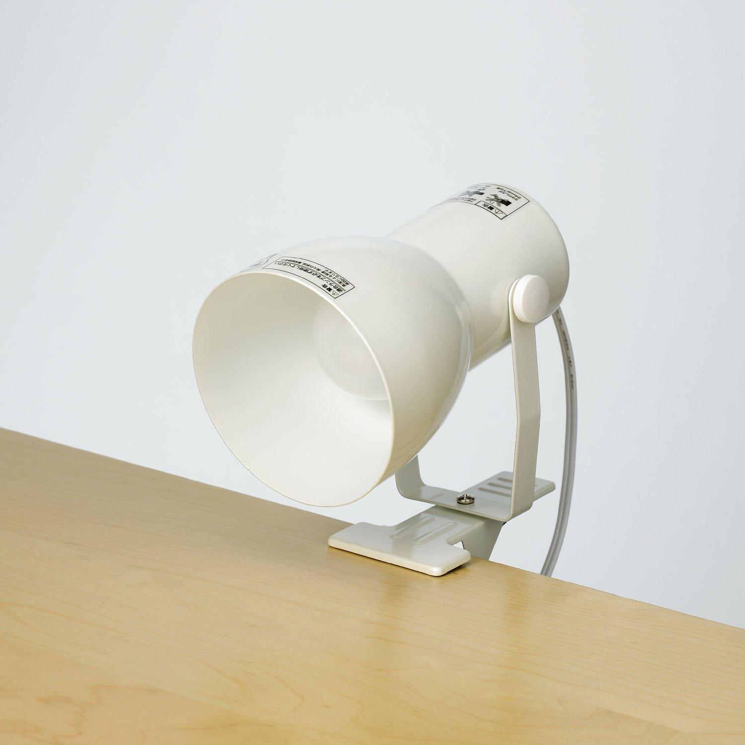 ELPA Clip Light Desk Light Indirect Lighting E26 Approx. 1.5m Pearl White SPOT-BNE26C(PW)