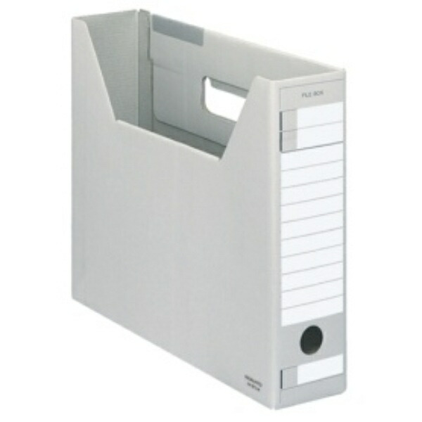 KOKUYO File Box D Type Slim A4 Landscape Gray 5-Pack