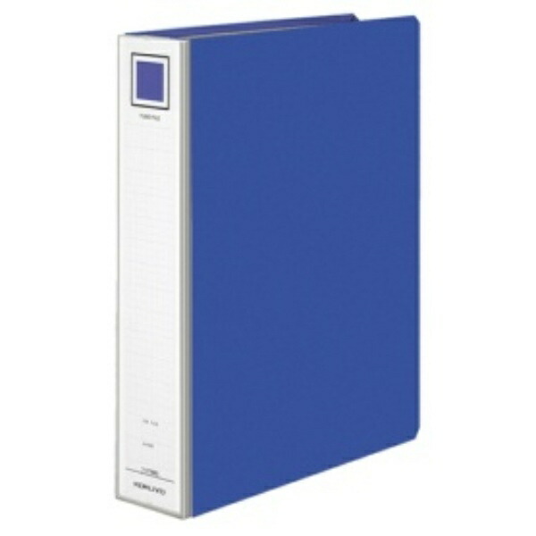 KOKUYO File Gabat Pipe-Style File Eco Twin (Double-Opening) A4 2-Hole 800-Sheet Capacity Blue FU-GT680B