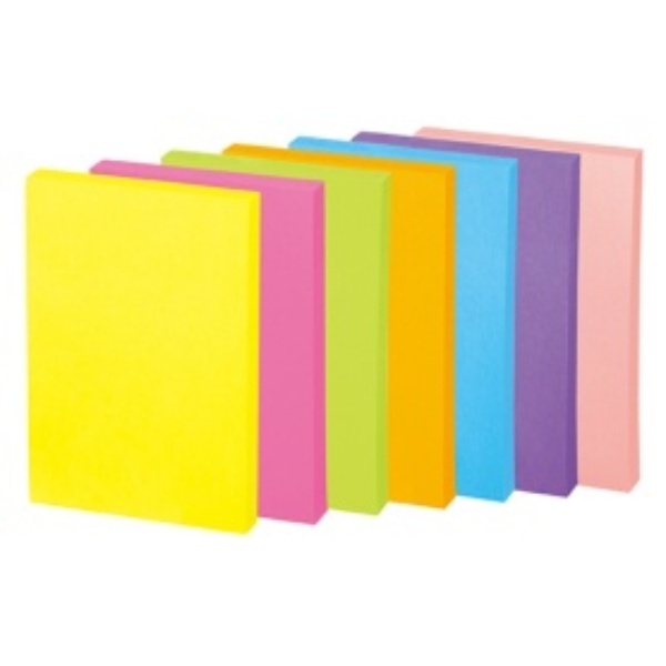 KOKUYO Post-it Notes Strong Adhesive K2 75mm x 50mm Neon Colors 90 Sheets x 10 Packs 7 Colors K2-KN7550X10