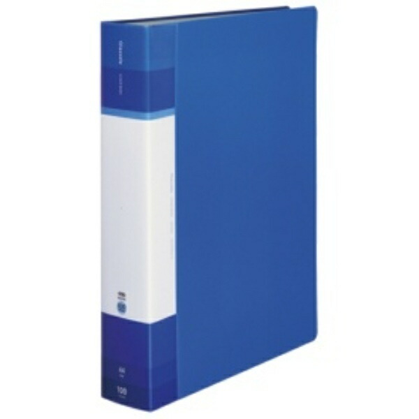 KOKUYO File Clear Book Glassel Fixed Type A4 100 Sheets Blue RA-GLB100B