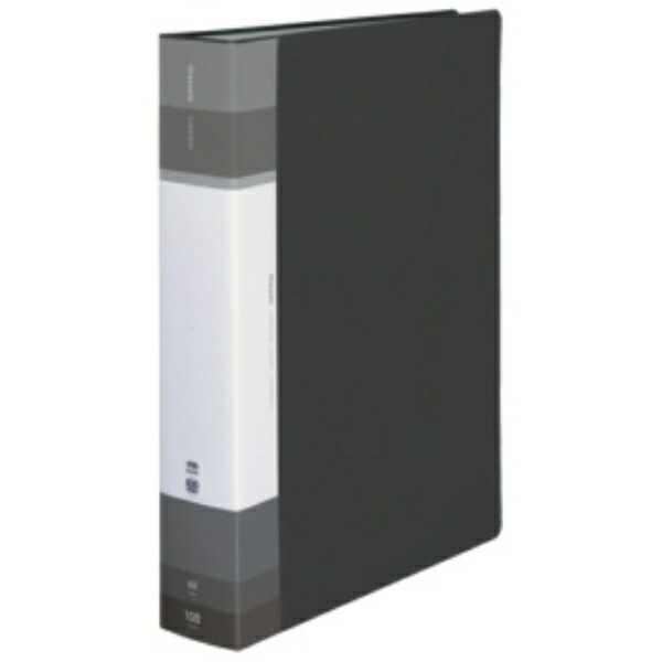 KOKUYO File Clear Book Glassel Fixed Type A4 100 Sheets Black Ra-GLB100D