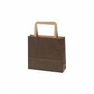 HEIKO Paper Bag H25 Charm Bag 18-2 (Flat Handle) Unbleached Dark Brown 50 Sheets