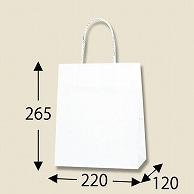 Shimojima Heiko Handle Paper Bag Smooth Bag 22-12 White 22x12x26.5cm 25 Sheets 003156190
