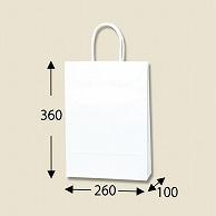 Shimojima Heiko Handle Paper Bag Smooth S-100 White 26x10x36cm 25 Sheets 003155600