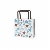 HEIKO Paper Bag H25 Charm Bag 18-2 Smoky Heart B 50 Sheets