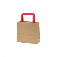 HEIKO Handle Paper Bags 25 Charm Bags Flat Handle 18-2 Unbleached Plain Red Cord 50 Sheets 003273272 1 Pack (50 Sheets)