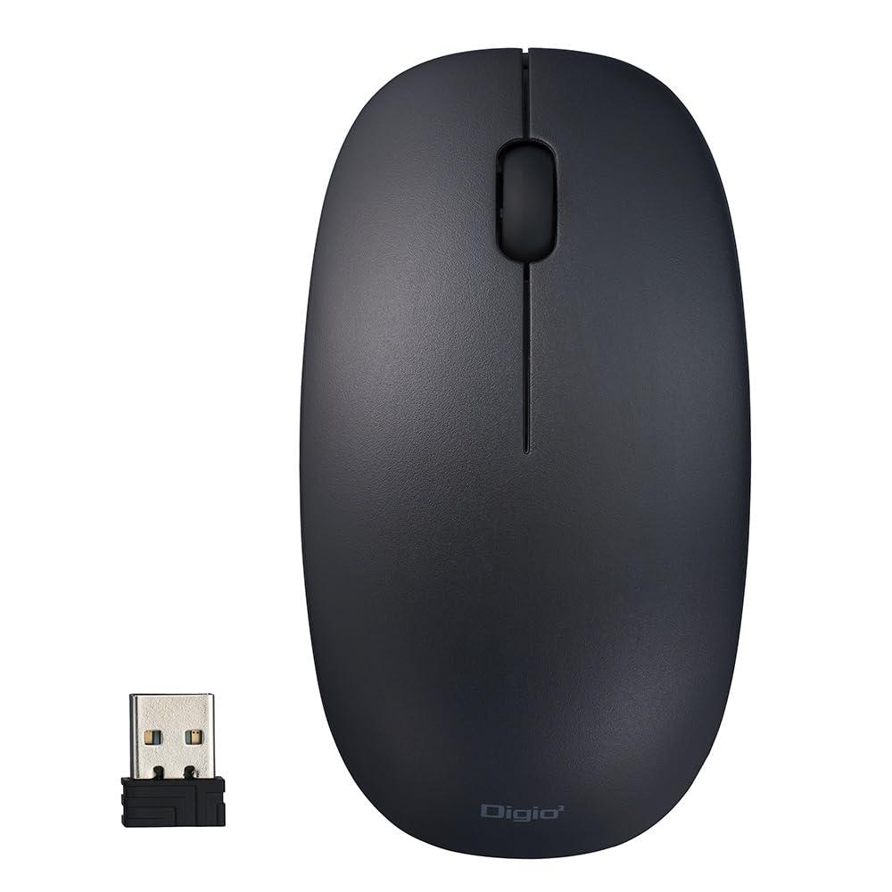 2-Way Battery Wireless 3-Button BLED Mouse / Black