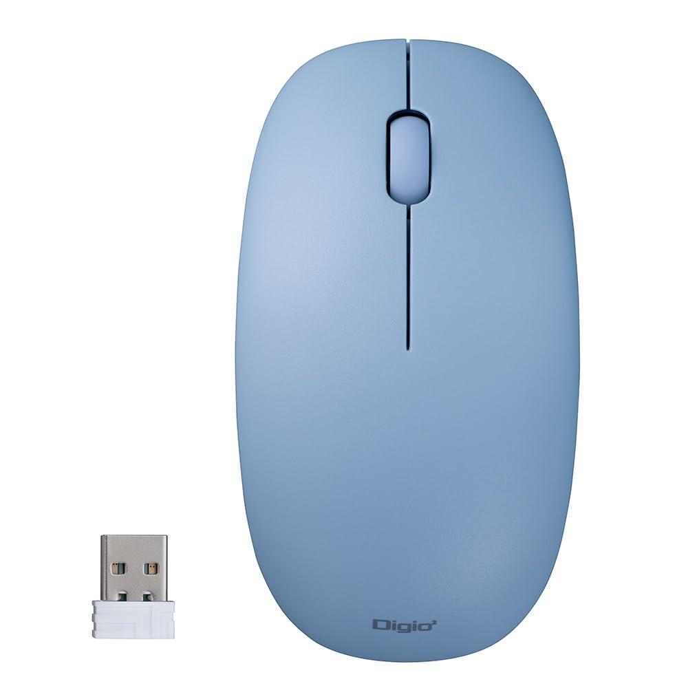 2-Way Battery Wireless 3-Button BLED Mouse/Blue