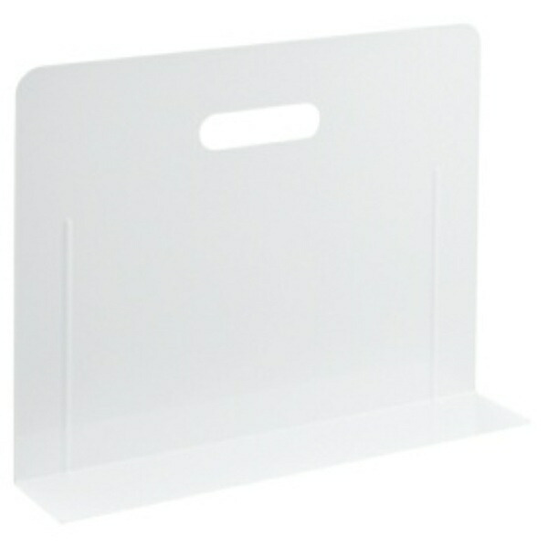 Rihitorabu Bookend Book Holder Extra Large Super Wide Type with Magnet Depth 390mm White A7353-0
