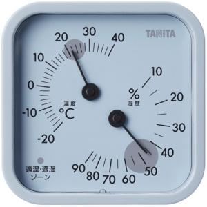 Tanita Temperature and Humidity Gauge Instantly See Your Indoor Environment Temperature & Humidity Analog Wall-Mountable / Tabletop Blue Magnet TT-587-BL