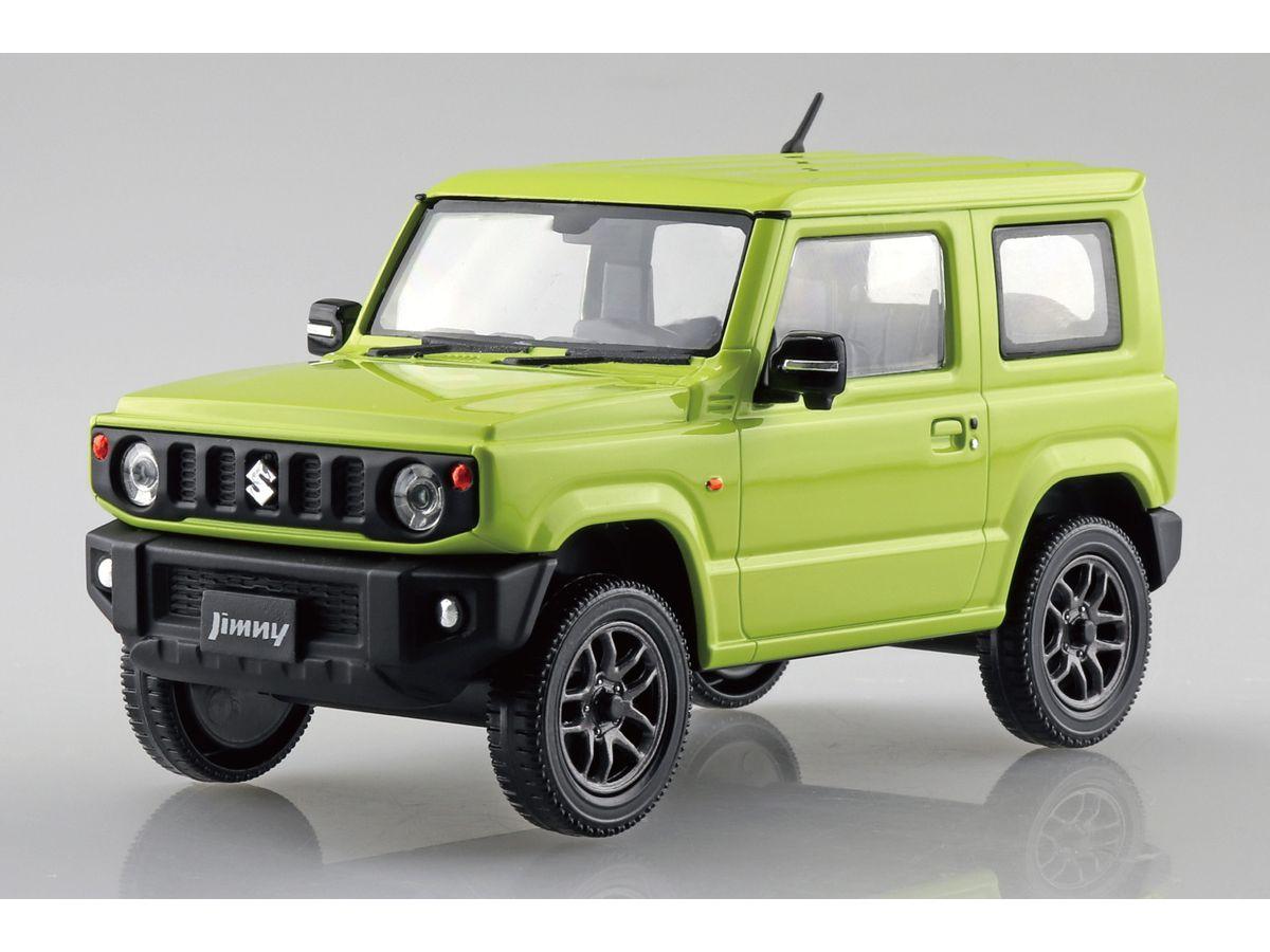 Aoshima Bunka Kyozai-sha 1/32 Rakupura Snap Kit No.09-KY Suzuki JB64 Jimny Kinetic Yellow Pre-colored Plastic Model Kit (Automobile)