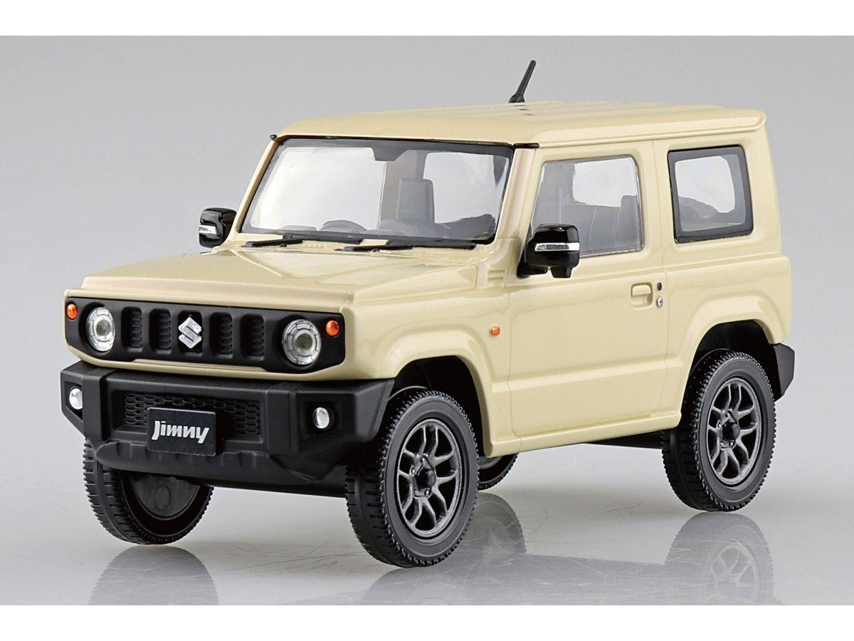 Aoshima Bunka Kyozai Sha 1/32 Rakupura Snap Kit No.09-CI Suzuki JB64 Jimny Chiffon Ivory Metallic Pre-colored Plastic Model Kit (Automobile)
