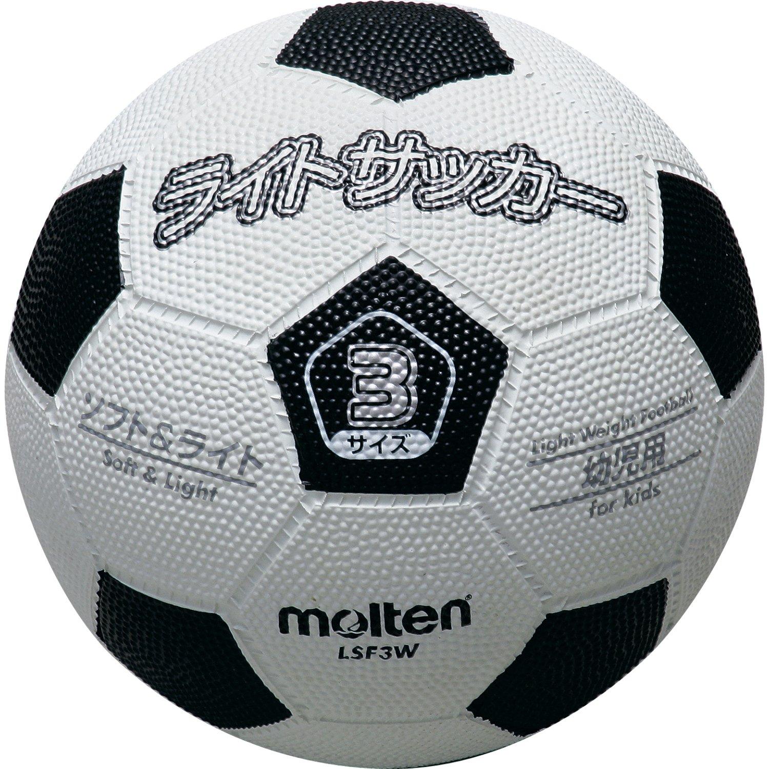 Molten Soccer Ball Light Soccer Lightweight Rubber Size 3 LSF3W